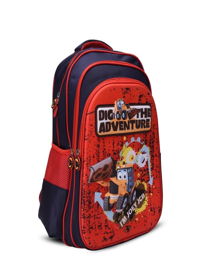 جيه سي بي حقيبة ظهر JCB Adventure Character - حقيبة كاجوال مطبوعة ومقاومة للماء للرجال والنساء، مثالية للمكتب والجامعة والسفر - حقيبة ظهر أنيقة للكمبيوتر المحمول مع ظهر مبطن وأحزمة كتف - Image 2